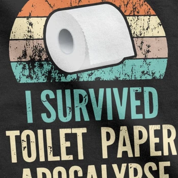 Prežil Som Toaletný Papier Apokalypsa 2020 T Shirt Mužov Bavlna T-Shirts Sarkastický Prežil Zostať Doma Tričká Krátky Rukáv Top Plus Veľkosť