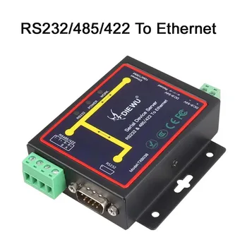 Priemyselné Modbus Sériové RS232, RS485, RS422, aby Ethernet Converter Zariadenie server TCP/RTU/UDP RJ45 na RS232+RS485 Konektor