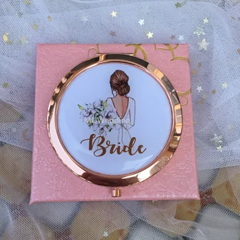 Prispôsobený Nevesta má byť bridesmaid darček narodeninám, svadobné návrh osobné kompaktný zrkadlo pre priateľku strany hostí