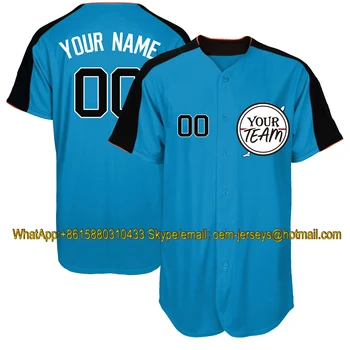 Prispôsobiť Baseball Dresy Vyšívané Steh Tím Logo, Názov, Číslo Dizajn Softball Jednotné Muži, Ženy, Mládež Modrá Navy Royal Deti