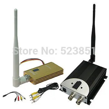 Profesionálne 1.2 GHz 3000m Dlhý Rad CCTV Video Vysielač a Prijímač s 8 kanálov Bezdrôtové Audio a Video Odosielateľa