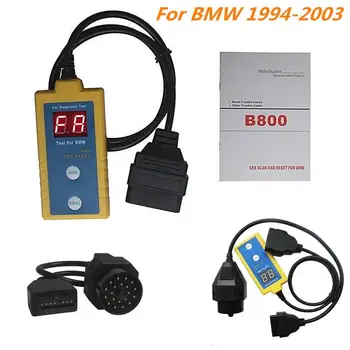Profesionálne Airbag Scan Reset Nástroj B800 pre BMW SRS Reset Skener OBD 8V~12V Diagnostické nástroje Car Code Reader nástroje