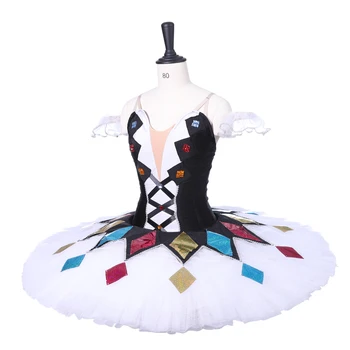Profesionálne Balet Tutus Dievčatá Palacinka Harlequinade baletu luskáčik bábiky Columbine baletné šaty BIELE