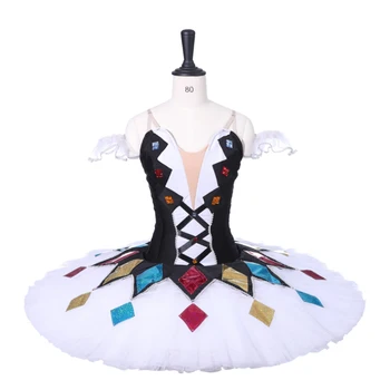 Profesionálne Balet Tutus Dievčatá Palacinka Harlequinade baletu luskáčik bábiky Columbine baletné šaty BIELE