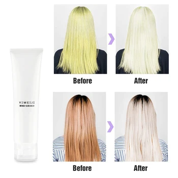 Profesionálne Revitalizovať Účinné Fialová Šampón Pre Blond Vlasy Na Blond Odfarbené Zvýraznené Šampón Odstrániť Žltá
