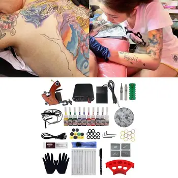Profesionálne Tetovanie Držiak Cievky Tetovanie Stroj Nastaviť Napájanie Telo Ihly Nástroje Umenie W4R5