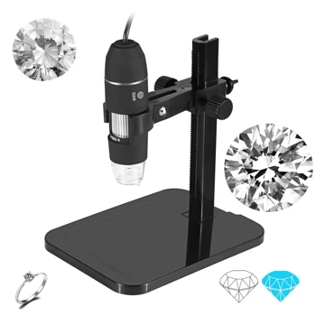 Profesionálny USB Digitálny Mikroskop 8 LED 2MP 1000X Elektronický Mikroskop Endoskopu Zoom Kamery zväčšovacie sklo+ Výťah Stojí Nástroje