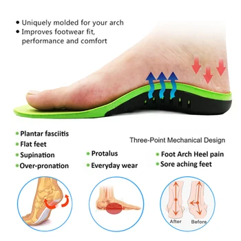 Protetických Arch Topánky Vložky PU Materiálu, Ploché Nohy, Športové Bežecké Priedušné Vložky pre nohy Muža, Ženy Ortopedické Pad
