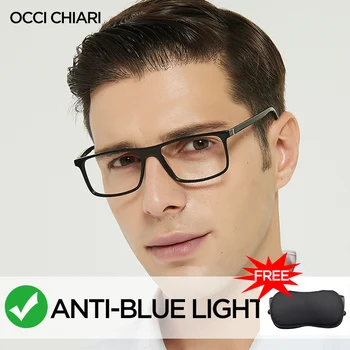 Proti Oslneniu Počítač Okuliare Mužov TR90 Anti Modré Lúče Okuliare Číre Šošovky na Predpis Modré Svetlo Okuliare Optické Rám MARE