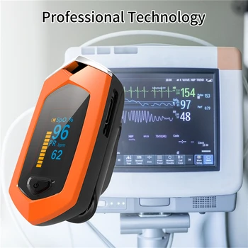 Prst Pulzný Oximeter Pulsioximetro SpO2 Nabíjateľná Kyslíka v Krvi, Srdcovej frekvencie Monitor OLED Oximetro De Dedo PR