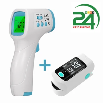 Prsta Pulzný Oximeter Saturácie Kyslíka v Krvi, Monitorovanie SpO2 PR srdcovej frekvencie PR Meter oximetro de dedo Digitálny Infračervený Thermomer