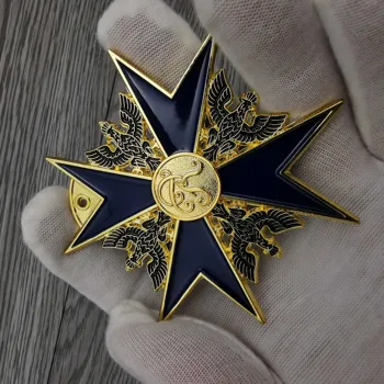Prusko Poradie Čierny Orol Kríž Medaila Odznak Replika