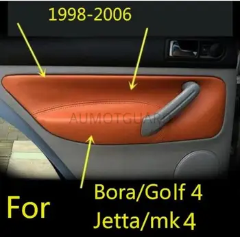 Právo Kormidlo Jazdy Pre Volkswagen Bora, Golf 4 Mk4 (1998 - 2005)Ochranné Interiérové Dvere Panel Opierkou Kožený Poťah Mikrovlákno