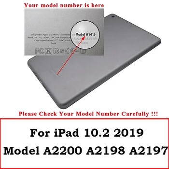 Prípad Pre Nový iPad 2019 7. Generácie Coque 360 Full Hybrid Brnenie PC Silikónový Nárazník Stojan, Kryt Pre iPad 10.2 2019 Prípad Tabletu