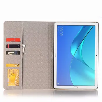 Prípad tabletu pre Huawei MediaPad M5 Pro 10.8 Palcový CMR-AL09/W09/W19 Módne PU Kožené Smart Slim Flip Stojan, Kryt Coque+pero
