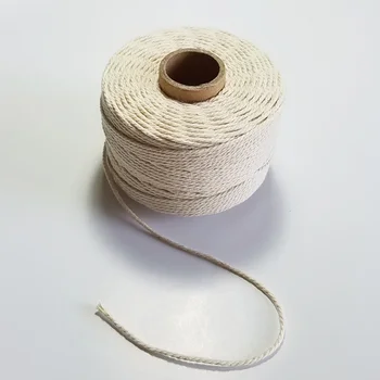 Prírodnej bavlny lano 80m/roll povrazy, Laná, 6pcs/veľa String niť na Zavesenie Prívesku príslušenstvo urob si sám