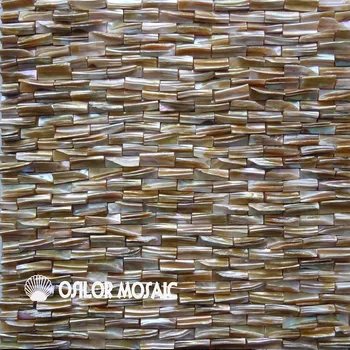 Prírodné farby, prírodné Čínsky sladkovodné shell perleť mozaikové dlaždice pre interiér domu dekorácie mop0307