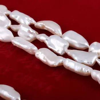Prírodné Sladkovodné Perly Lištovanie Trendy Voľné Izolácie Guľôčok pre Šperky, Takže DIY Náhrdelník Náramok Príslušenstvo Veľkosť 8x15mm