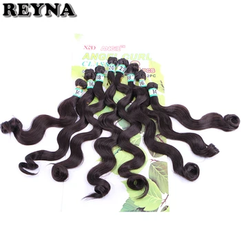 Prírodné čierna Farba Tela vlna tepelne odolných syntetických predlžovanie vlasov 8pcs/set pre ženy
