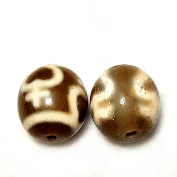 Prírodný kameň achát korálky Ji Feng Shui DZI korálky 18* 20 mm, Vodnár, prírodný kameň Tibetskej Budhistickej korálky Doprava Zadarmo