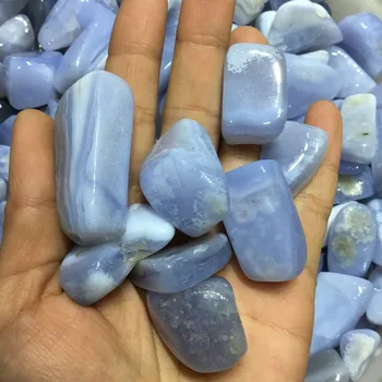Prírodný kameň Achát leštené Modrá Čipky achát rozhádzané kamene pre Home Decor