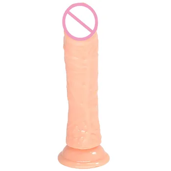 Prísavky mäkké hračky realistický penis umelé falošné dick 6 farba crystal, dilda sexuálne hračky pre ženy, dospelých, sexuálne produkty