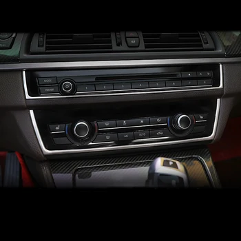 Príslušenstvo Pre BMW 5 Series F10 F18 Centrum Ovládanie Klimatizácie výbava pásy CD panel Dekoratívny Kryt Nálepky Auto Styling