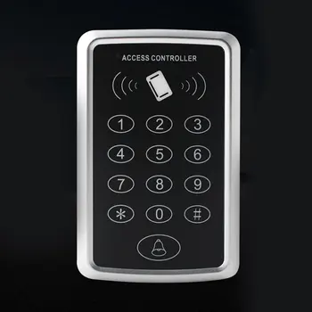 Prístup Radič RFID Prístup Ovládanie Klávesnice Nepremokavé Rainproof Kryt digitálny panel Čítačka Kariet Dverí Zamky Systému 5 ID keychain