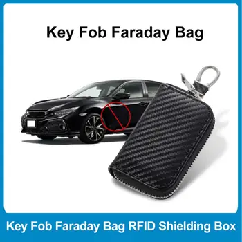Príveskom, Faraday Taška RFID Signál Tienenie Zips Kľúča Vozidla Signál Tienenie Box Prenosný GPS Signálu Tienenie Box