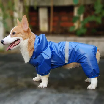 Psa Nepremokavý Plášť Jumpsuit Reflexné Daždi Kabát opaľovací Krém Psa Vonkajšie Oblečenie Bunda pre Malé Psie domáce zvieratá