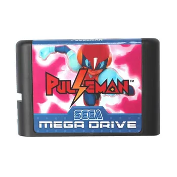 Pulseman (Pulz Človeka) 16 bit MD Hra Karty Pre Sega Mega Drive Pre Genesis