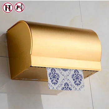 Punch-free tkaniva box priestoru hliníkové wc nepremokavého papiera držiak na uterák wc, kúpeľňa papiera držiak na uterák trávy zásobník s wc