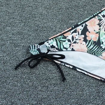 Push Up Plavky 2021 Nový Kvetinový Tlač Sexy Plavky, Plavky, Bikiny Žien Nastaviť Plavecké Plavky Dvojdielne Plavky Plážové Oblečenie Biquini