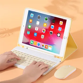 Puzdro pre Apple iPad Pro 11 2020 & 2018 Bluetooth Touchpad Klávesnica pre iPad Pro 11 palcový Inteligentný Kryt s Držiak na Pero Myš