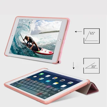 Puzdro pre iPad Mini 5 4 3 2 1 Prípade PU Kožené, Silikónové Mäkké Späť Multi Stojan Spánku Smart Cover pre iPad Mini 2 5 2019 Prípade Fondu