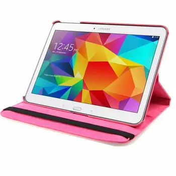 Puzdro Pre Samsung Galaxy Tab 4 10.1 T530 T531 T535 Tablet PU Kožené Smart Stand Prípade Pokrytie 360 Rotujúce Prípad Tabletu 11 farba