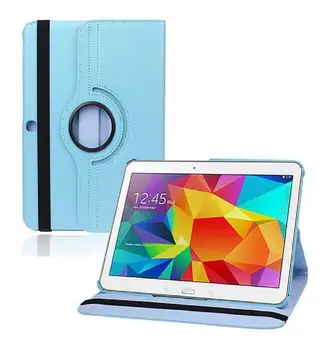 Puzdro Pre Samsung Galaxy Tab 4 10.1 T530 T531 T535 Tablet PU Kožené Smart Stand Prípade Pokrytie 360 Rotujúce Prípad Tabletu 11 farba