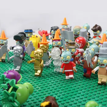 PVZ Rastliny vs Zombie Údaje Stavebné Bloky Akčný Charakter Zbierku Hračiek Pre Deti, Dospelých, Zbierať Bábiky Hra Brick