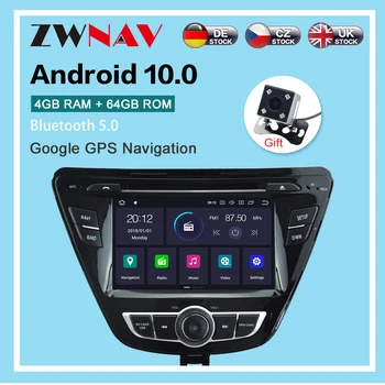 PX6 4+64 G Android 10.0 Auto dvd Rádio Multimediálny Prehrávač Videa Navi GPS Na Hyundai Elantra+ Avante Audio stereo BT Vedúci Jednotky
