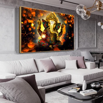 Pán Ganeš Plátne, Obrazy na Stenu, Umenie Plagáty A Vytlačí Hinduistických Bohov Plátno Umenie Fotografie Ganesh Umenie Plagáty Domova