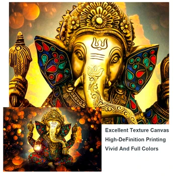 Pán Ganeš Plátne, Obrazy na Stenu, Umenie Plagáty A Vytlačí Hinduistických Bohov Plátno Umenie Fotografie Ganesh Umenie Plagáty Domova