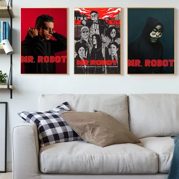 Pán robot Tv Show Plagáty A Vytlačí Plátno, Maľovanie obrazov na Stenu Pre Obývacia Izba Dekorácie Domova