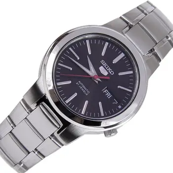 Pánske automatické hodinky Seiko 5 SNKA07K1 dial čierny remienok oceľ automatické pánske hodinky black dial náramok z nerezovej ocele