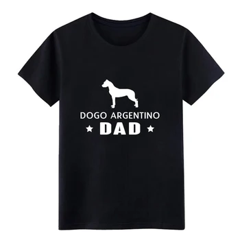 Pánske Dogo Argentino t shirt potlačené bavlnené O Krk Obrázky Fit Zábavné Bežné Jar Jeseň Rodiny tričko