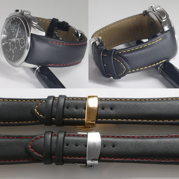 Pánske Hodinky Pásma Pre Tissot Watchband T035 1853 Originálne Kožené Hodinky Remienok T035627A T035417a Značky Watchbands 22 mm 23 mm 24 mm