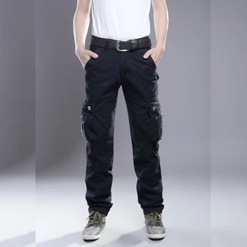 Pánske nohavice bežné vojenské nohavice khaki čierna rovno vonkajšie športové pánske nohavice veľkosť 40 38