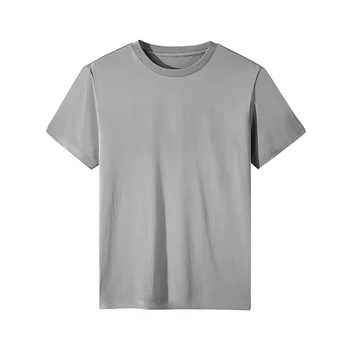 Pánske okrúhlym výstrihom, krátky rukáv t-shirt pánske letné čistej bavlny základné pánske T-shirt