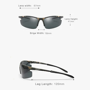 Pánske Polarizované slnečné Okuliare pánske Jazdy Autom Nočné Videnie Slnečné Okuliare Pol Rám Luxusné Značky Dizajnér Gafas