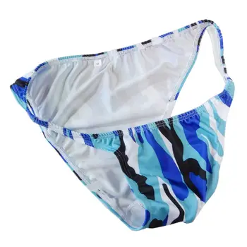 Pánske String Stripe Bikini Jersy nylon Spandex G3774 Úzky Pás Vytlačené plavky Textílie Camo