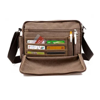 Pánske Vysoko Kvalitné viacúčelové Plátno Taška cestovná taška messenger taška crossbody luxusná taška vintage štýl, aktovky